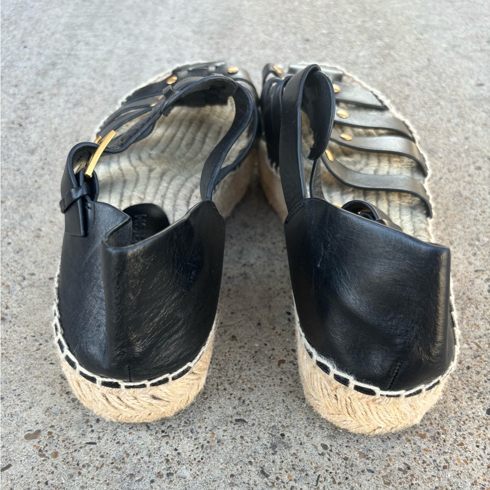 Tory Burch Fisherman Platform Espadrille Sandals - Picture 11 of 14